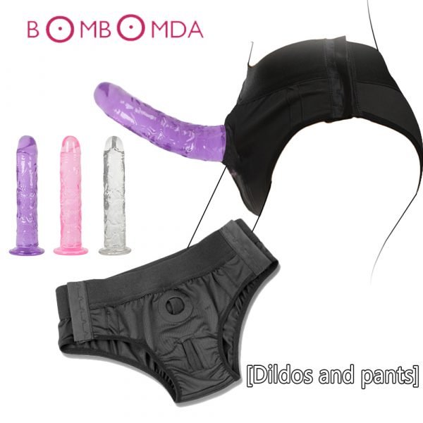 Panties Toy Dildo Panties Outdoor Vibrator EroticToys Wearable For Lesbian Adult Sex Toys Strap On Penis Dildos For Women