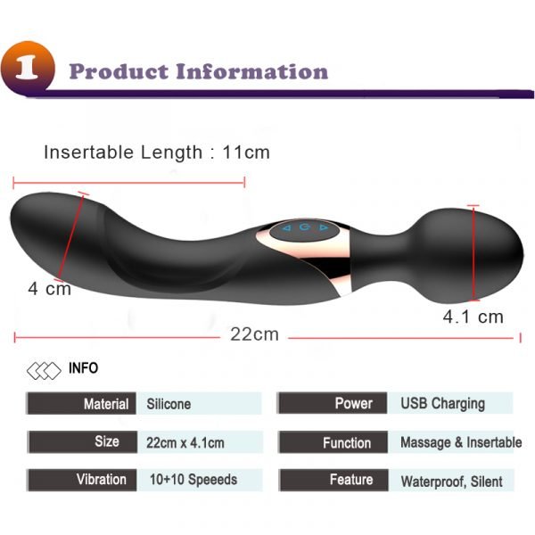 10 Speeds Powerful Big Vibrators for Women Magic Wand Body Massager Sex Toy For Woman Clitoris Stimulate Female Sex Products - Image 2