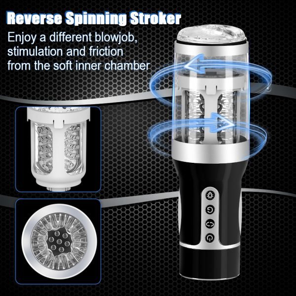 Automatic Male Masturbator Cup Telescopic Rotation Silicone Vagina Masturbation Sex Toys for Men Adults sucking Male Mastubator - Image 4