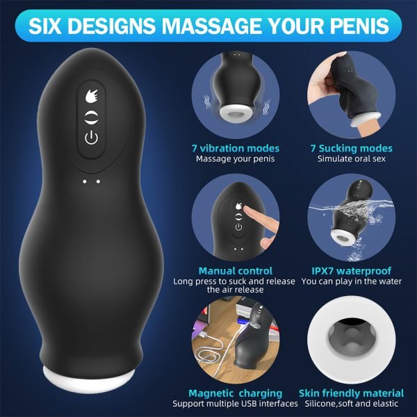 Automatic Male Masturbator Vibration Blowjob Real Air Sucking Machine Vagina Masturbation Cup Sex Toys Adult Goods for Men - Image 5