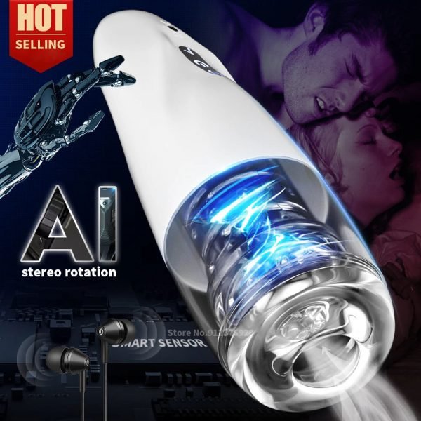 Automatic Rotation Male Masturbator Cup Sex Machines Silicone Vagina Real Pussy Blowjob Pocket Adult Masturbation Toys for Men - Image 2