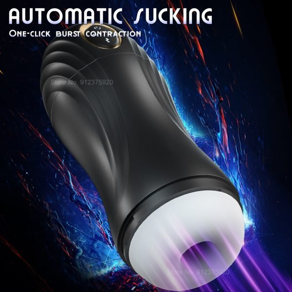 Automatic Sucking Male Masturbator Vagina Blowjob Pussy Sex Machine for Men Realistic Vibrating Masturbation Cup Adults 18 Toy - Image 6