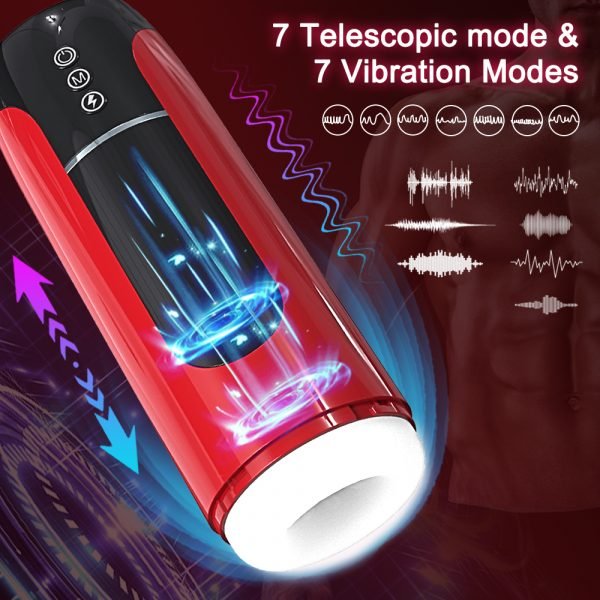 Automatic Telescopic Male Masturbator Thrusting Machine Blowjob Pussy Masturbation Cup Adult Sex Toys for Men IPX7 Waterproof - Image 2