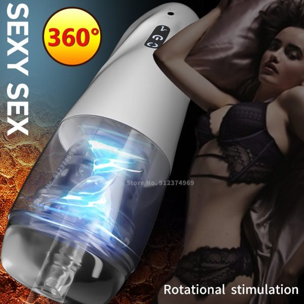 Automatic Telescopic Rotation Male Masturbator 10 adjustable Modes pussy adult Masturbator Cup Electric Climax Sex Toy for Men - Image 4