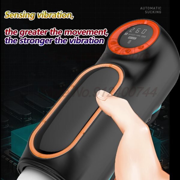 Automatic Telescopic Thrusting Sucking Deep Throat Vibration Moaning Voice Male Masturbator Tools Adult Sex Machine Toys For Men - Image 2