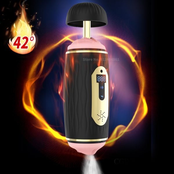 Count Double Channel Automatic Male Masturbator with Heating Oral Sex Vagina Real Pussy Vibrator Penis Enhancer Sex Toys for Men - Image 2