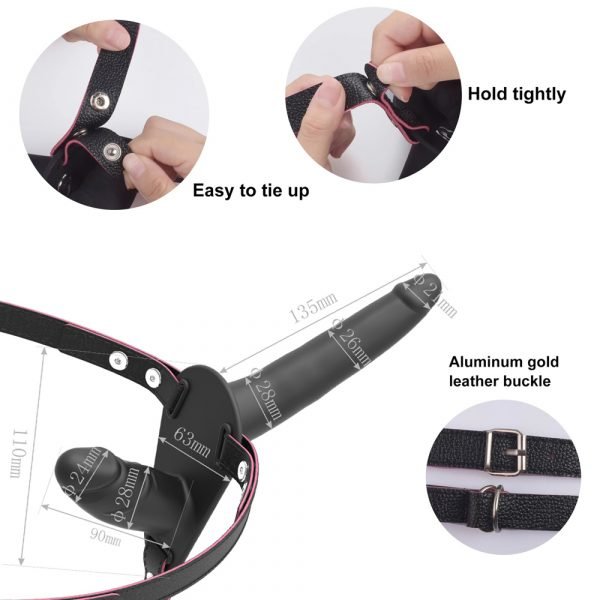 Double Penis Dildo Double Ended Strapon Ultra Elastic Harness Belt Strap On Dildo Adult Sex Toys for Woman Couples Sex Products - Image 4