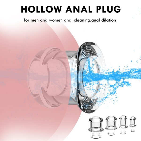 Hollow Anal Plug Insert Vagina Anus Dilator Sex Toy For Aduit Anal Speculum Expander Transparent Dildo Buttplug Prostate Massage - Image 2