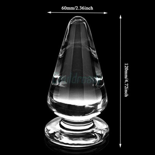 Large Crystal Butt Plug Vagina Ball Big Pyrex Glass Anal Dildo Bead Adult Sex Toys for Women Men Gay Masturbator - Image 4