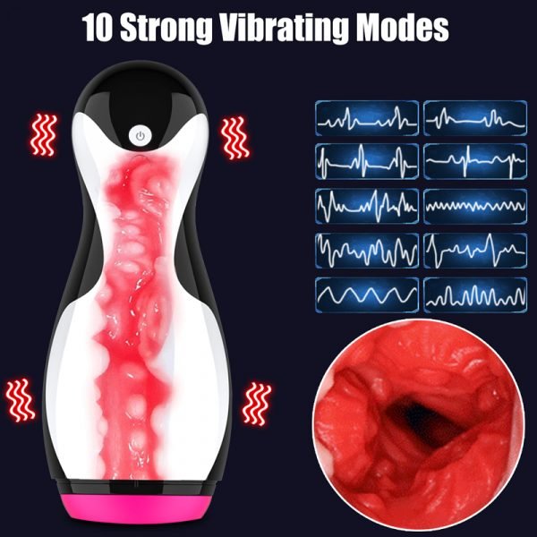 Male Automatic Sucking Heating Vagina Pussy Masturbation Cup Hands Free Real Blowjob Masturbator Adult Sex Toys For Men 18+ - Image 5