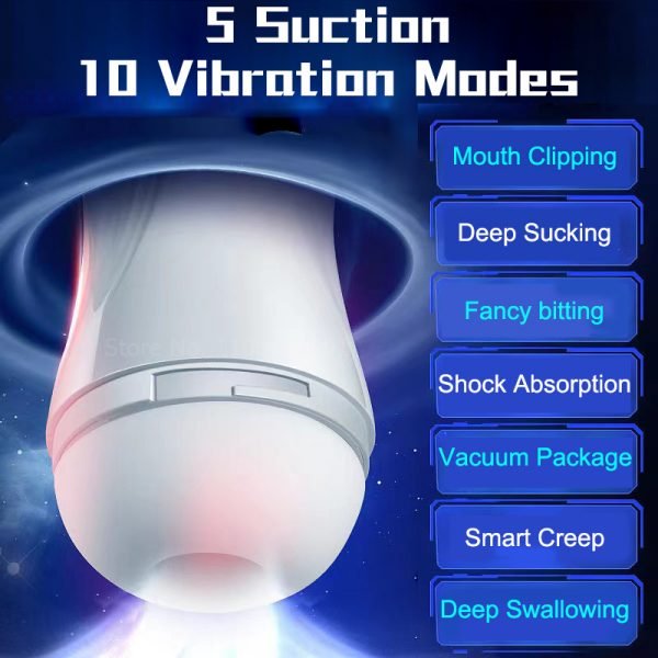 Male Masturb Toys Automatic Masturbator Cup Vacuum Sucking Vibrater Real Vaginal Pussy Sucking Pocket Blowjob Oral Sex for Men - Image 3