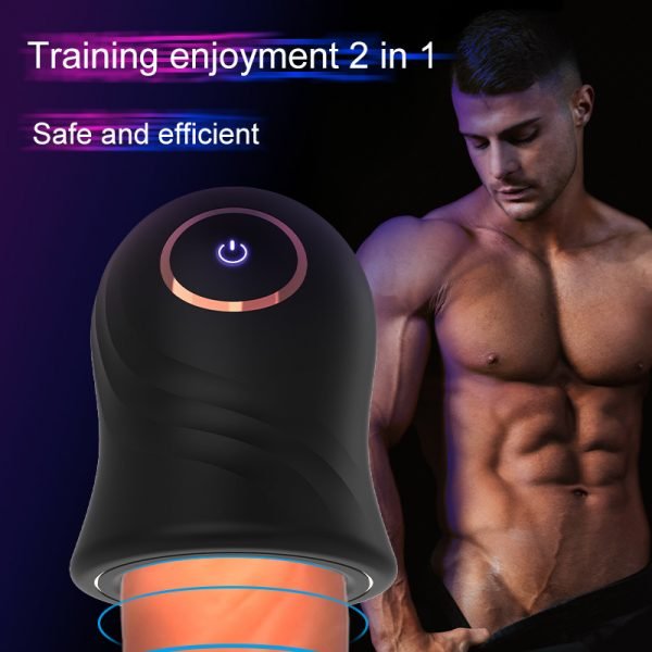 Medical Silicone Material Vibrating Magic Masturbation Cup Artificial Vagina Male Masturbator Adult Sex Toy For Men - Image 2