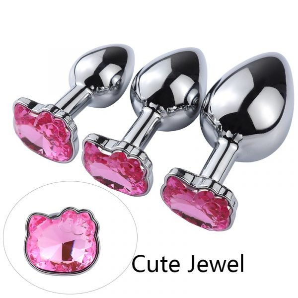 New Lovely Type Metal Anal Plug for Men and Women with Sexy Anal Sex Toy Sex Game Couple Butt Plug Adult Sex Products