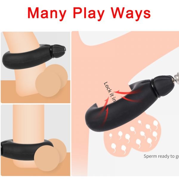 Newest Inflatable Cock Ring Penis Pump Clamp Lock Bondage Delay Ejaculation Dick Erection Ball Stretcher Enlarger Rings Sex Toys - Image 2