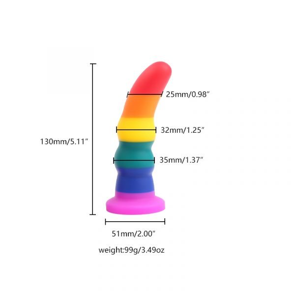 Rainbow Silicone Dildos Anal Plug Realistic Dildo Suction Cup Dildo Sex Toys for Women Lesbian Masturbators Penis tools - Image 6