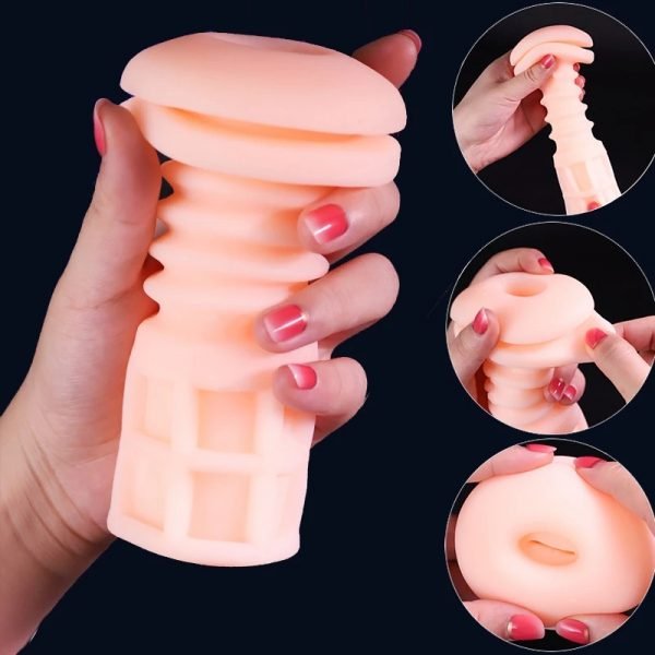 Real Vaginas for Men Masturbators Automatic Telescopic Heating Voice Masturbation Cup Blowjob Orgasm Machine Adult Sex Toys Male - Image 4