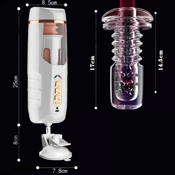 Real Vaginas for Men Masturbators Automatic Telescopic Heating Voice Masturbation Cup Blowjob Orgasm Machine Adult Sex Toys Male - Image 5