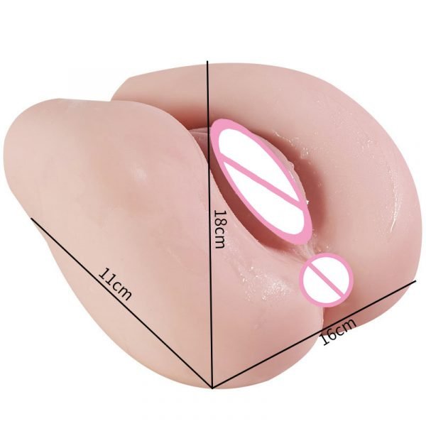 Realistic Silicone Vagina Anal Big Ass Male 3D Pussy Masturbator Double Channels Adult Sex Toys for Men +18 Sex Doll Sex Shop - Image 4