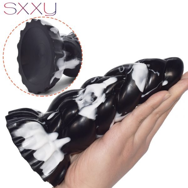 SXXY Curve Anal Toys for Men Women Liquid Silicone Fantasy Butt Plug Monster Beaded Realistic Dildo Sex Shop G Spot Masturbate - Image 6