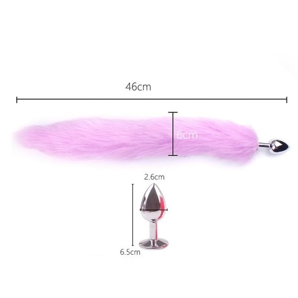 Sexy Fox Tail Butt Plug Metal Anal Plug Anal Toys For Women Cosplay Bdsm Sex Games For Couples Sex Goods Shop toys For Adults 18 - Image 3