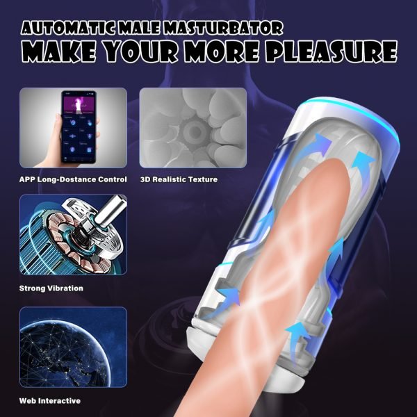 Sexy Toys for Men Bluetooth Male Masturbator Cup Blowjob Sucking Machine Adult goods for Men Vagina Pussy Masturbators for Men - Image 2