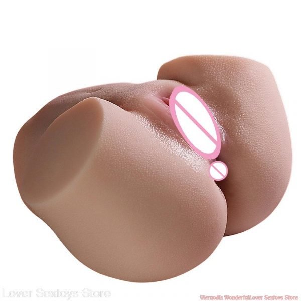 Silicone Ass Sex Toys Double Channels Tight Vagina 3D Realistic Artificial Pussy Fake Anal Erotic Male Masturbators Sex Products - Image 4