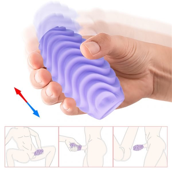 Transparent Silicone Masturbation Cup for Men Safe Soft Fidget Toys Orgasm Male Masturbator Sex Toy Realistic Vagina Adult Goods - Image 6