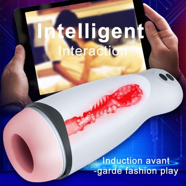 Upgraded Male Masturbator Electric Vagina Real Pussy Pocket with Powerful Vibration Voice Interaction Masturbators Sex Products - Image 2