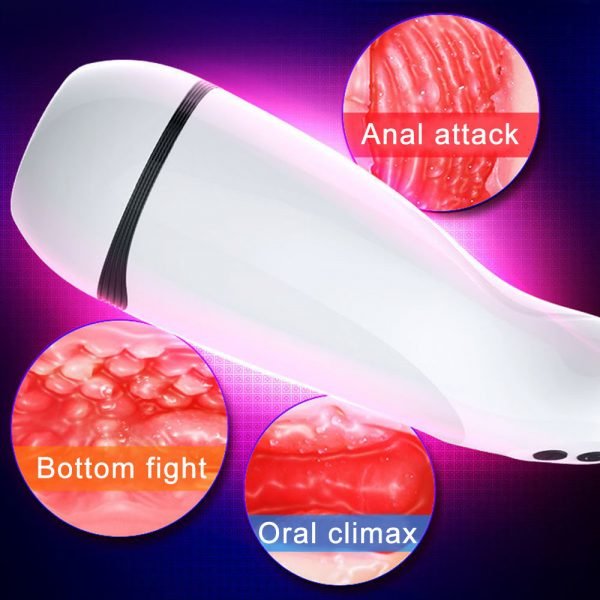 Upgraded Male Masturbator Electric Vagina Real Pussy Pocket with Powerful Vibration Voice Interaction Masturbators Sex Products - Image 5