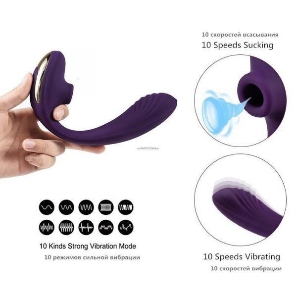 Vaginal Sucking Vibrator 10 Speeds Vibrating Oral Sex Suction Clitoris Stimulatior Female Masturbation Erotic Sex Toys for Woman - Image 5